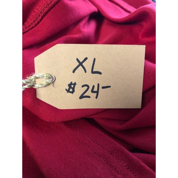 Red Long Sleeve Relaxed Fit Top Womens Size XL Casual Comfy NEW - Picture 7 of 8
